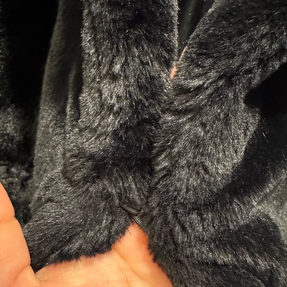 Amazon Essentials Black Teddy Jacket - image 2